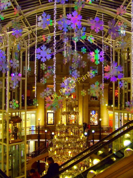 Photo 6"x4" Princes Square Christmas decorations Glasgow c2010