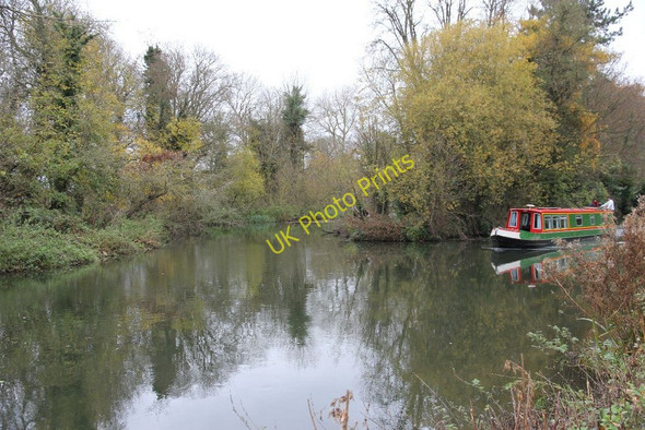 Photo 6"x4" Mill stream across the Kennet Sheffield Bottom c2010