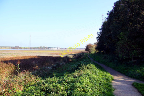 Photo 6"x4" Footpath beside the Wyre estuary Thornton\/SD3442 c2010
