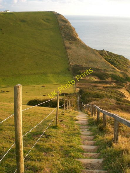 Photo 6"x4" The descent from Emmetts Hill into Pier Bottom Worth Matravers c2009