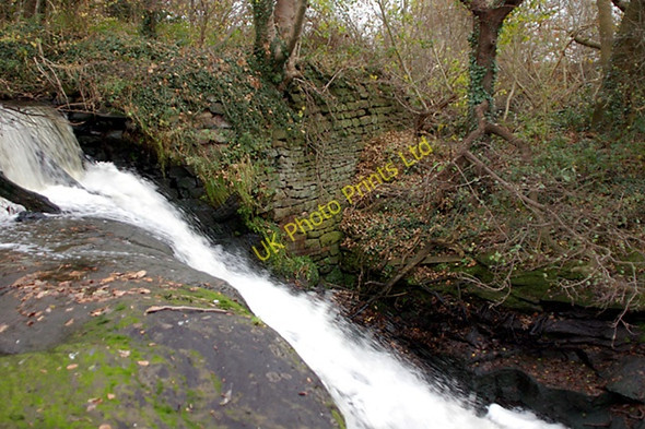 Photo 6"x4" Old Weir on River Darwen Bamber Bridge c2007