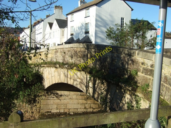 Photo 6"x4" Bridge over River Sid Sidmouth c2010