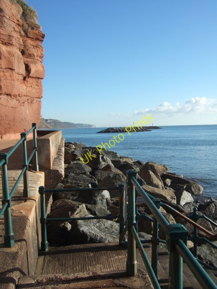 Photo 6"x4" Chit Rocks Sidmouth c2010