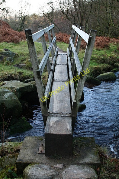 Photo 6"x4" Footbridge Over Sheepshaw Beck Storiths c2008