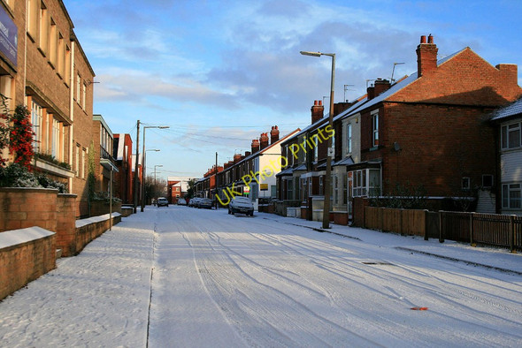 Photo 6"x4" Milner Road in the snow Long Eaton c2010