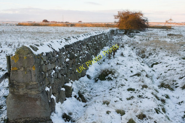 Photo 6"x4" Bench Marked Wall off Greenmires Lane Braythorn c2010