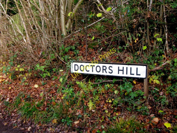 Photo 6"x4" Street name on lower end of Doctors Hill The Frenches c2010