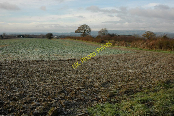 Photo 6"x4" Arable land near Foxley Farm Clows Top c2010