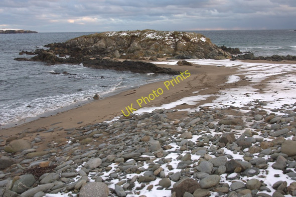 Photo 6"x4" The Taing, Norwick, in the snow Kirkaton c2010