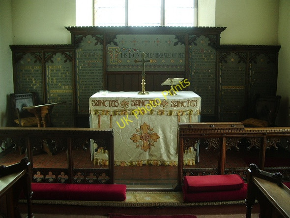 Photo 6"x4" The Church of St John the Baptist, Blackford, Altar Blackford\/NY3962 c2008
