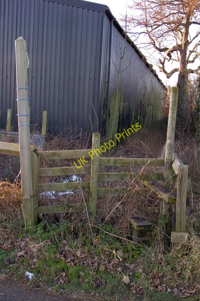 Photo 6"x4" Public footpath to Lewth Hall Black Pole c2010