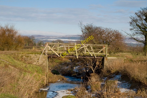 Photo 6"x4" Farm Bridge, Barton Brook Black Pole c2010