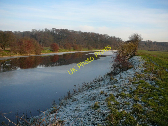 Photo 6"x4" The frozen Weaver Navigation near Catton Hall Frodsham c2010