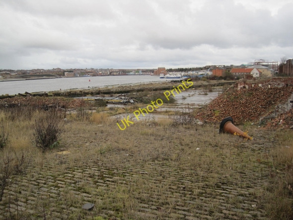 Photo 6"x4" Derelict Ship Repair Yard and Dry Dock, Middle Docks, South Shields South Shields c2010