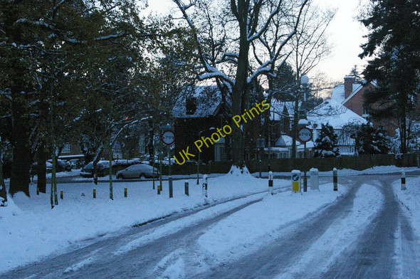 Photo 6"x4" Fox Hill: the green at the bottom of the hill, in snow Penge c2010
