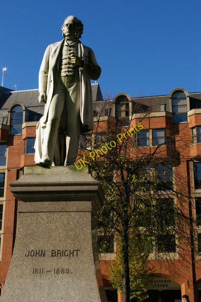 Photo 6"x4" John Bright statue, Albert Square, Manchester Manchester c2010