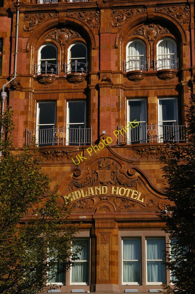 Photo 6"x4" Midland Hotel, Manchester (detail) Manchester c2010