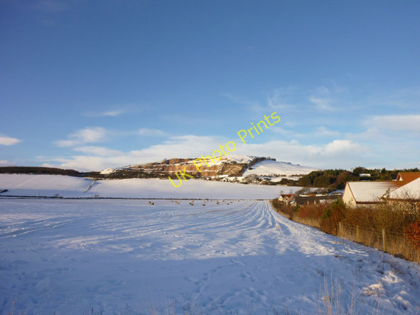 Photo 6"x4" Balmullo Snowfields Balmullo c2010
