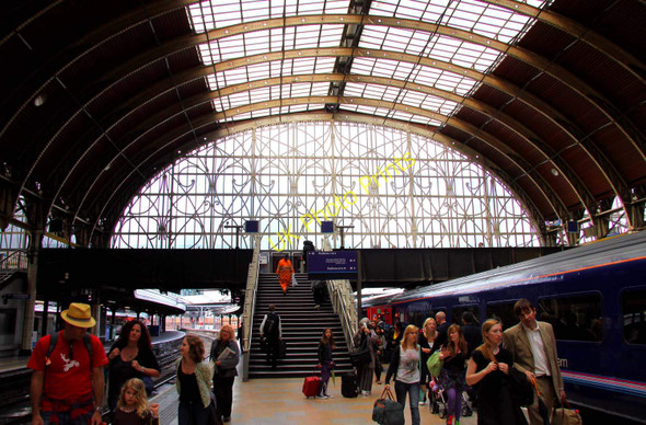 Photo 6"x4" Canopy window at the north-west end of Paddington Station Paddington\/TQ2681 c2010