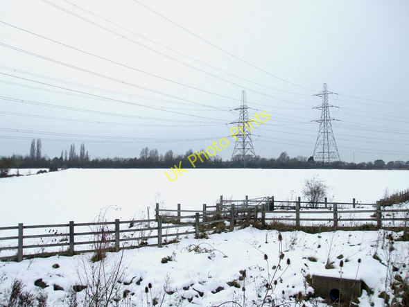 Photo 6"x4" Snowy View Rawreth Shot c2010