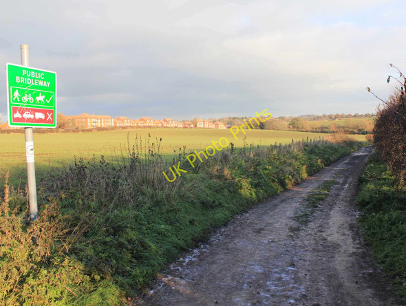 Photo 6"x4" Bridleway to Radford Semele Royal Leamington Spa c2010