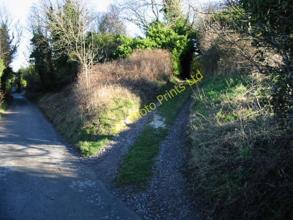 Photo 6"x4" Footpath junction at Hog's Bush St Margaret's at Cliffe c2008