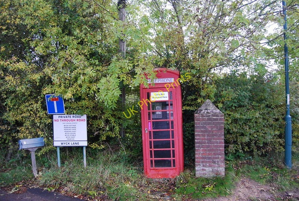Photo 6"x4" Telephone box, Wyck Lane, Wood's Green Wood's Green c2010