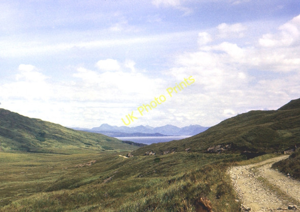 Photo 6"x4" Looking E along the road to Kinloch Kinloch\/NM4099 c1976