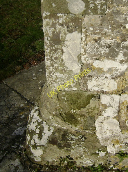 Photo 6"x4" Bench Mark, St John the Baptist Church Wilton\/SU0931 c2010