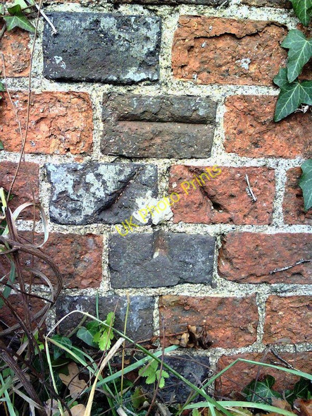 Photo 6"x4" Benchmark on wall at west end of High Street Abingdon c2010