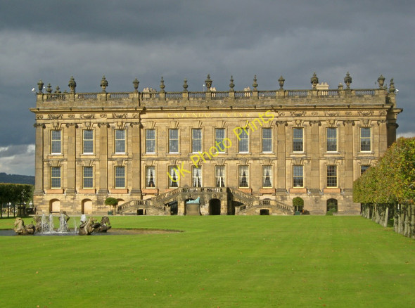 Photo 6"x4" South elevation of Chatsworth House Edensor c2010