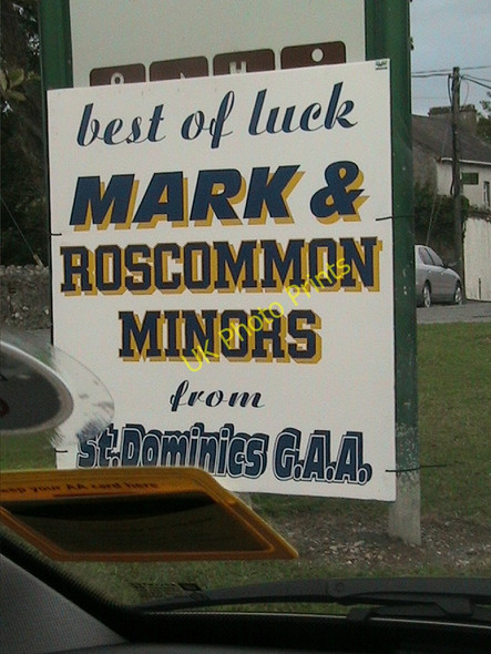 Photo 6"x4" Lecarrow, county Roscommon: sign of the sporting times Lecarrow c2006