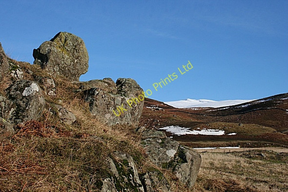 Photo 6"x4" Rock Outcrop Invergeldie c2008