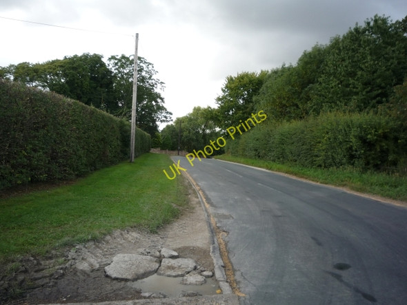 Photo 6"x4" Raskelf Road from Mill Farm entrance Raskelf c2010