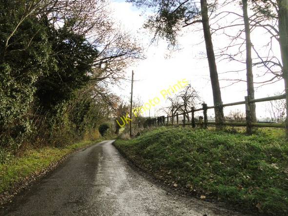 Photo 6"x4" Narrow country road near Camp Hill Farm Earsham c2010