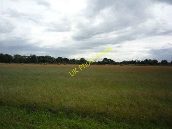 Photo 6"x4" Farmland and old railway Raskelf c2010