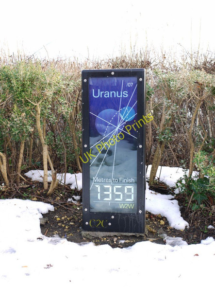 Photo 6"x4" Cycle route waymarker by Andrew Small near Sunderland Marina Sunderland\/NZ3957 c2010