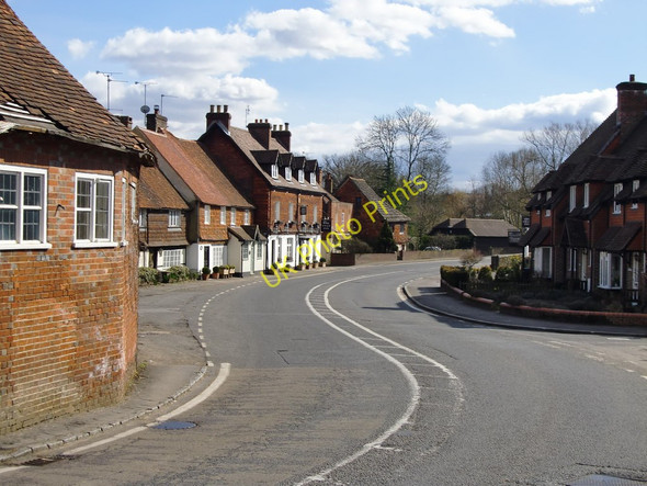 Photo 6"x4" Bend in the road: the A283 at Chiddingfold Chiddingfold c2010