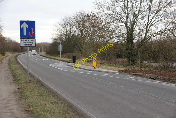 Photo 6"x4" Build out  in the road Cholsey c2010