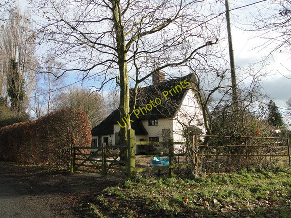 Photo 6"x4" Thatch Cottage in Dunwich Lane Heveningham c2010