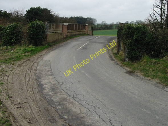 Photo 6"x4" Bridge over the railway on Ripple Road Ringwould c2008