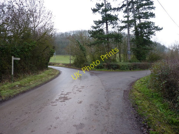 Photo 6"x4" At the entrance to Becknor Manor and Upper Goosehill Farm Broughton Green c2010