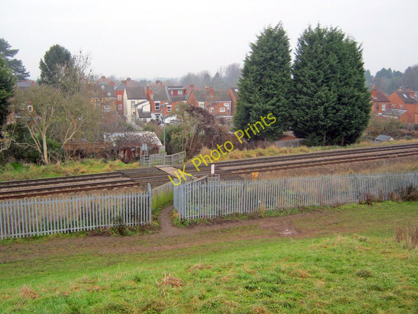 Photo 6"x4" Railway crossing point Worcester c2010
