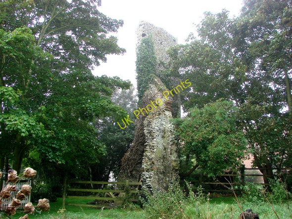 Photo 6"x4" West Caister St. Edmund's ruined church West Caister c2009