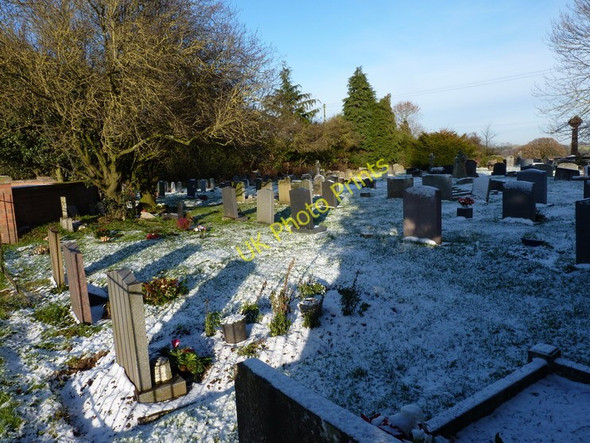 Photo 6"x4" Cemetery in Worfield Hallon c2010