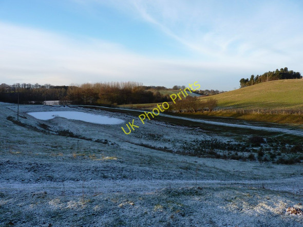 Photo 6"x4" Frozen pool in the Worfe valley Folley\/SO7797 c2010