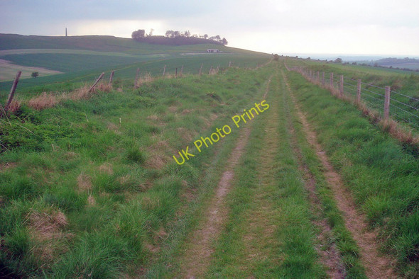 Photo 6"x4" The Old Bath Road on Cherhill Down Yatesbury c2009