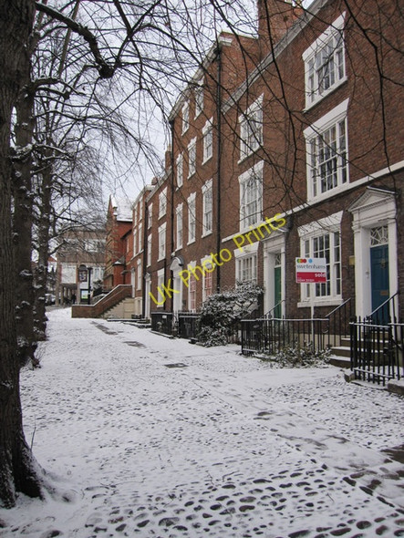 Photo 6"x4" Bridge Place in Lower Bridge Street in the snow Chester c2010