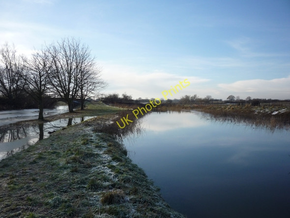 Photo 6"x4" Flooded canal and beck Storwood c2010