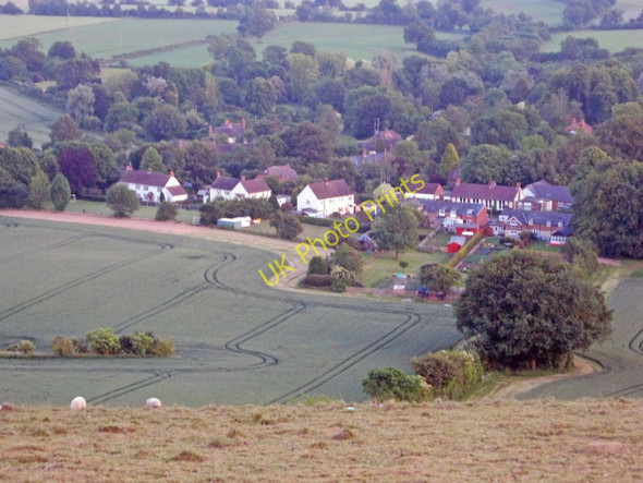 Photo 6"x4" Overlooking Oare Oare\/SU1563 c2010